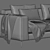 Marac Elvis Luxury Sofa Set 3D model small image 4