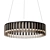 Tinted Glass Ring LED Chandelier 3D model small image 1