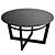 Industrial Black Round Coffee Table 3D model small image 1