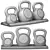 Zeny HDPE Kettlebell Set Rack 3D model small image 5