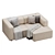 Aront Mini Corner Sofa, Various Materials 3D model small image 3