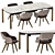 Modern Mirage 36 Dining Set 3D model small image 1