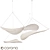 Modern Fabric Suspension Lights Fixture 3D model small image 2