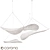 Modern Fabric Suspension Lights Fixture 3D model small image 3