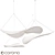 Modern Fabric Suspension Lights Fixture 3D model small image 6