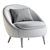 Plush Lounge Chair - 3D Model 3D model small image 4