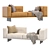 Contemporary Minotti Dylan Furniture Design 3D model small image 2