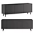 Elegant Gardner Black Metal Sideboard 3D model small image 1