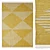 Nadia Chindi Rug: Intricate Design 3D model small image 1