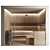 Modern Home Sauna Set, L250xW250xH220cm 3D model small image 1