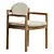 Sleek Jens Risom Chair Model 3D model small image 1