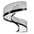  Contemporary Spiral Staircase 3D Model 3D model small image 1