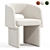 Modern Velvet Dining Chair 2015 3D model small image 2