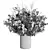 Eucalyptus Bouquet with White Roses 3D model small image 7