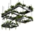 High-Quality Hanging Plant Set 3D model small image 2