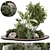 Outdoor Garden Bush Tree Set 3D model small image 3