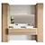 Modern Bathroom Furniture Set 120 3D model small image 6