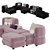 Brera Modular Sofa by Divan.Ru 3D model small image 2