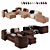 Brera Modular Sofa by Divan.Ru 3D model small image 13