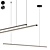 Fino Linear LED Pendant Light 3D model small image 1