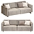 Heritage Modular Sofa Set 3D model small image 1