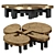 Ado Chale Bronze Coffee Table 3D model small image 1