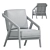 Diego Lounge Chair - Modern Elegance 3D model small image 2