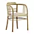 Retro Beech Wood Chairs Set 3D model small image 2