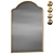 Elegant Arched Brass Mirror 3D model small image 1