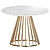 Lillian Dining Table White Marble 3D model small image 1