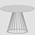 Lillian Dining Table White Marble 3D model small image 3