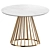 Lillian Dining Table White Marble 3D model small image 4