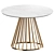 Lillian Dining Table White Marble 3D model small image 5