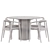 Modern Black Dining Set 12 3D model small image 4