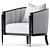 Sculpted Sloane Chair: Modern Elegance 3D model small image 1