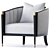 Sculpted Sloane Chair: Modern Elegance 3D model small image 2