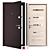 Luxury Metal Door Set, 900x2050mm 3D model small image 1