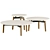 Contemporary Lento Table Set 3D model small image 1