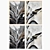 Modern Art Set with Frames 3D model small image 3