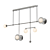 Alabaster Dual-Light Pendant Lamp 3D model small image 2