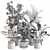 Modern Indoor Plant Set 077 3D model small image 4