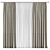 Unique 3D Curtain Design 3D model small image 1