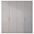 Metal Wood Gray Bingo Wardrobe 3D model small image 1