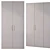 Metal Wood Gray Bingo Wardrobe 3D model small image 2