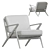 Modern Comfort: Asher Lounge Chair 3D model small image 2