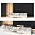 Natural Rock Reception Desk Set 3D model small image 1