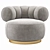 Luxury Eichholtz Design Swivel Chair 3D model small image 5