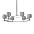 Elegant Ring Chandelier with White Glass Globes 3D model small image 4