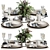 Corona 9 Table Set Legacy 3D model small image 5