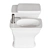 Civitas Ceramic Bathroom Set 3D model small image 2